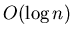 $O(\log n)$