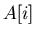 $A[i]$