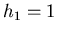 $h_{1}=1$