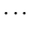 $\displaystyle \cdots$