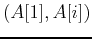 $(A[1],A[i])$