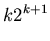 $\displaystyle k2^{k+1}$
