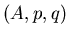 $(A,p,q)$
